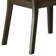 thumbnail image 3 of Acme Wooden Side Chair with Cushioned Seat and Cut Out Back Set of 2Brown- Saltoro Sherpi Indoor, 3 of 6
