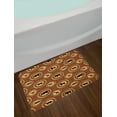 thumbnail image 2 of Safari Bath Mat, African Ethnic Medallion Pattern with Monkey Giraffe Elephant Lion Rhino, Non-Slip Plush Mat Bathroom Kitchen Laundry Room Decor, 29.5 X 17.5 Inches, Mustard and Brown, Ambesonne, 2 of 2