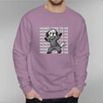 thumbnail image 2 of Men's 330g 100% Cotton Money Pattern Dropped Shoulder Crew Neck Sweatshirt, 2 of 15