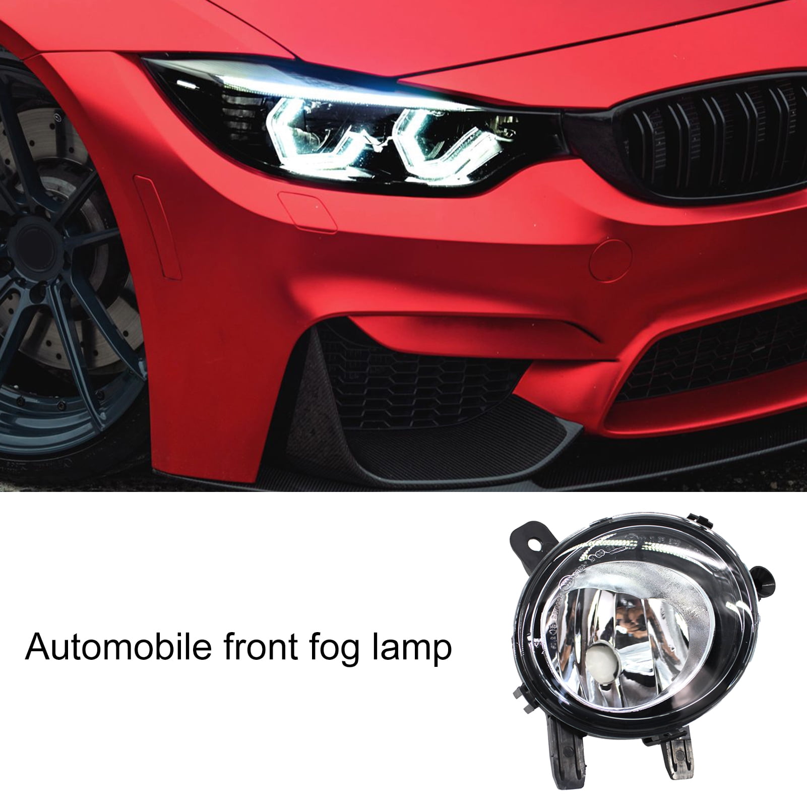 Taosunzt Front Fog Light Bezel Left/Right ABS Fog Lamp
