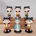 thumbnail image 1 of 6pcs Nezha2 Cartoon Desktop Ornament Wear Resist Kawaii Nezha Ao Bing Figurine PVC Modelo de anime Juguete para el regalo de decoración de la oficina en casa, 1 of 7