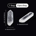 thumbnail image 2 of Natural Rough Quartz Multiaspect Clear Quartz 0.75~1.93 Inch Natural Clear Quartz Points Stones for DIY Making, 2 of 4
