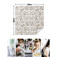 thumbnail image 5 of Hokiten Kitchen Dinner Napkins Set of 8 Khaki Flower Cloth Napkins Reusable Washable Table Napkins for Weddings Cocktail Parties Holiday Table Decor 20x20 Inch, 5 of 8
