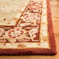 thumbnail image 3 of SAFAVIEH Anatolia Sherman Floral Wool Area Rug, Sage/Burgundy, 3' x 5', 3 of 9