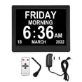 thumbnail image 2 of Reloj con calendario digital, calendario de día digital de 8,7 pulgadas Reloj de día digital Reloj digital Características líderes en su clase, 2 of 8