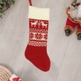 thumbnail image 3 of ¡Rebajas de Temporada!, Medias navideñas tejidas con diseños de Papá Noel y muñeco de nieve Bolsas de regalo rojas ideales para colgar en el árbol de Navidad 2 piezas Akmoler, 3 of 8