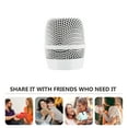 thumbnail image 2 of Miangastore Mic Grille Replacement White Metal 1Pack 2.5x1.7in, 2 of 8