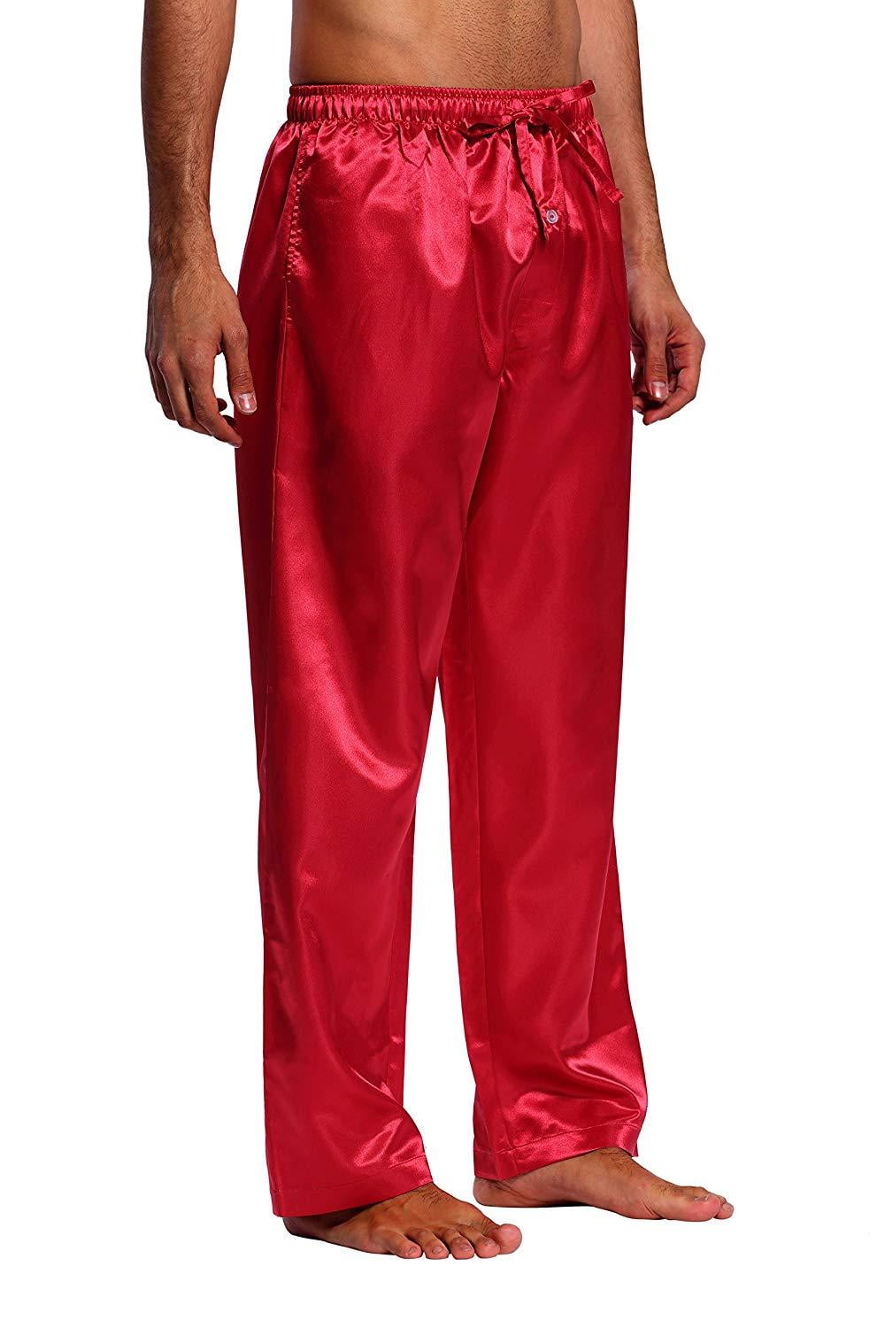 CYZ Men's Satin Pajama Pants