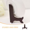 thumbnail image 3 of KAKOWELY plate stands for display 2pcs Wooden Picture Frame Stand Plate Display Rack Desktop Menu Display Holder for Kitchen Restaurant5.12"X3.35"X0.79", 3 of 5