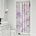 thumbnail image 2 of Waterproof Pioneer Shower Curtain 36x72 Inch Polyester Unique Colorful Floral Shower Curtain for Bathroom Hotel Home Decor with 7 Plastic Hooks, 2 of 5