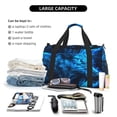 thumbnail image 5 of Kdxio Blue Fire Wolf Travel Duffel Bag Gym Bag Weekender Travel Bag Gym Bag for Women &Men Airplane Travel Essentials for Flying, 5 of 7