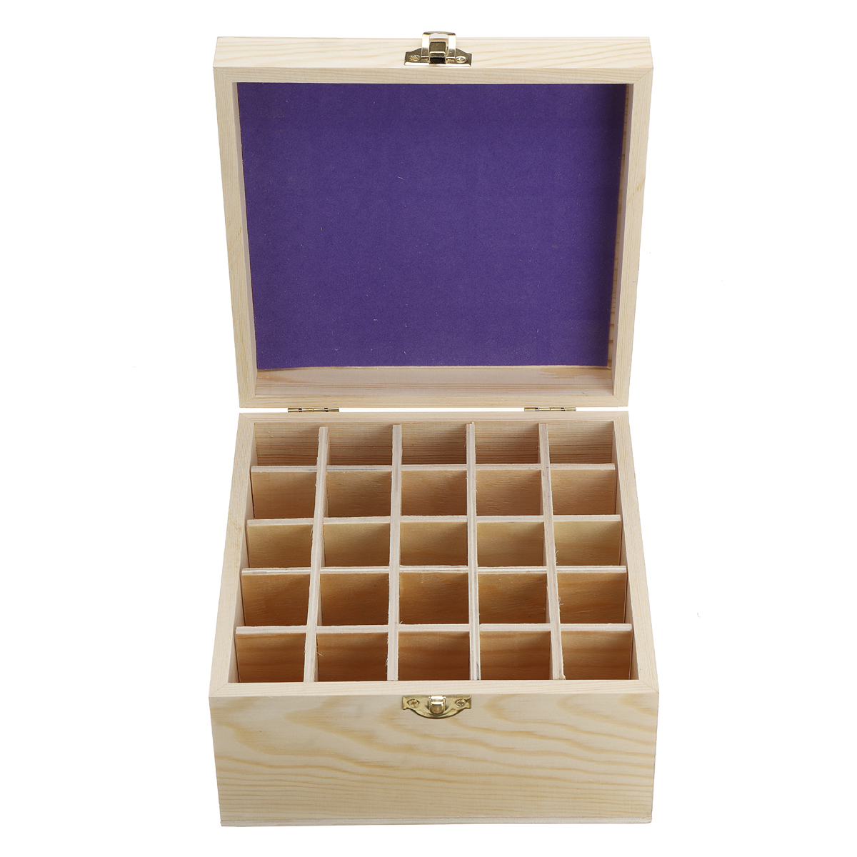 25 Slots Essential Oils Storage Box Wooden Storage Box,Jewelry Treasure