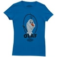 thumbnail image 1 of Frozen Olaf Oval Logo Disney Animated Movie Mighty Fine Juniors T-Shirt Tee, 1 of 1
