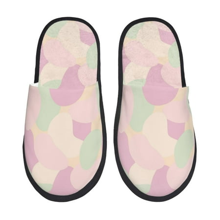 

Slippers for Women Men Abstract Purple Green Camouflage Warm Womens Mens House Shoes Bedroom Slippers Fuzzy Memory Foam Slippers Winter House Indoor Shoes Aesthetic Dorm Slippers