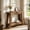 Dark Brown, variant on Fnova 41.3" Farmhouse Console Table, 2-Tier Wooden Entryway Table with Storage Shelf, Wood Sofa Table for Living Room, Hallway, Foyer