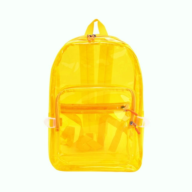 Sac à Dos en PVC Transparent pour Étudiants, Grande Capacité, Sac à Dos pour Sports et Voyages