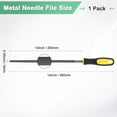 thumbnail image 3 of Uxcell 1-Pack Lima de Metal Redonda de 10 Pulgadas, Lima de Acero de Alto Carbono con Mango, 3 of 6