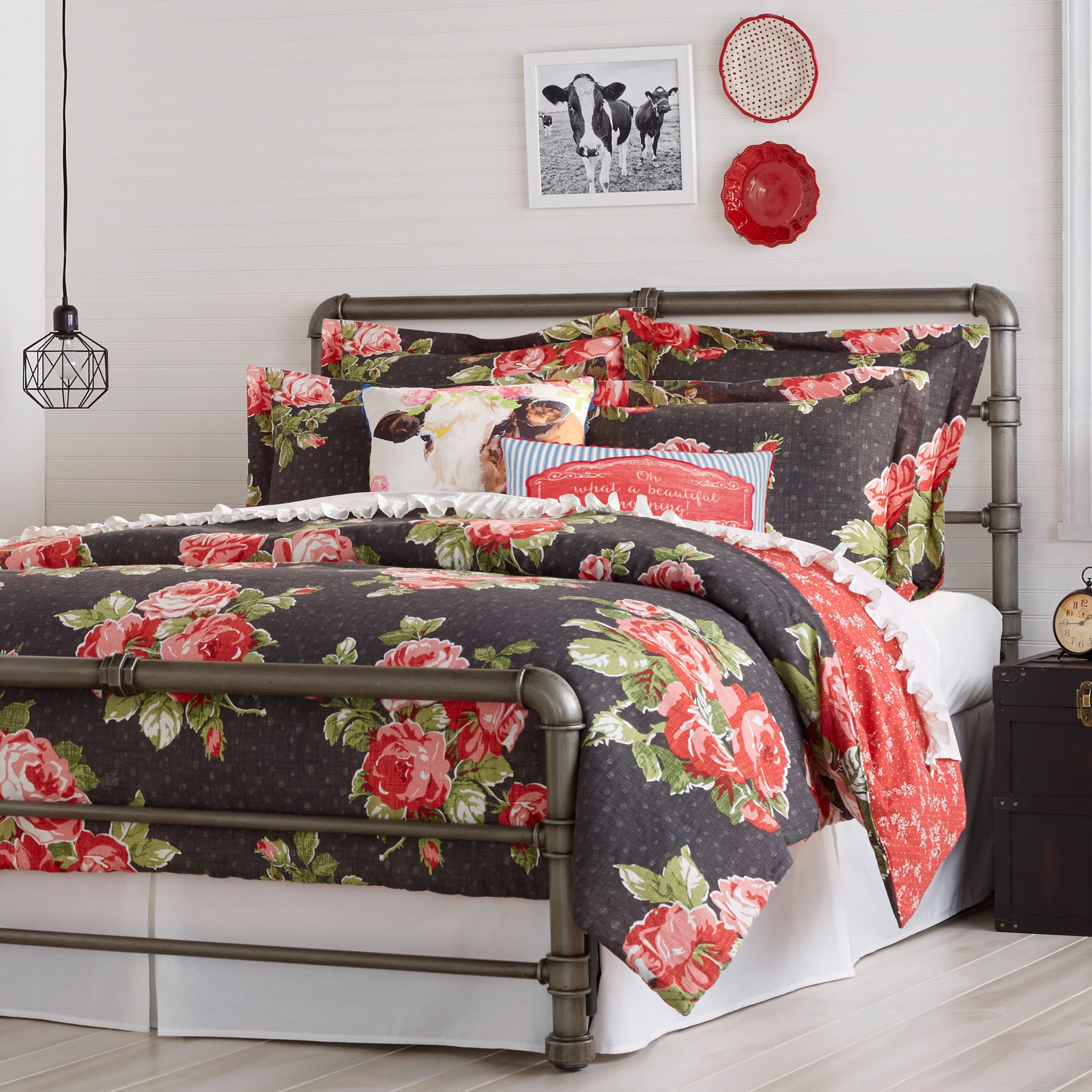 Rose Garden Duvet Cover By The Pioneer Woman Walmart Com