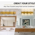 thumbnail image 2 of 4-Light Modern Crystal Wall Sconce with Bubble Glass and 4000K LED Light - Bathroom Vanity Light Fixtures for Living Room Bedroom, 2 of 10