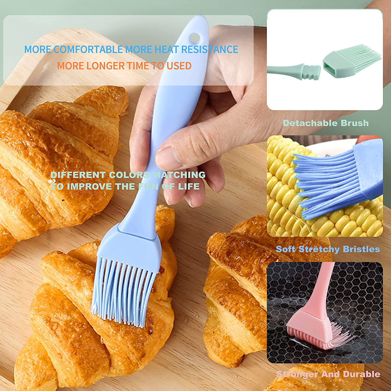 Mrs. Anderson's Baking Solid-Ferrule Pastry Basting Brush, 1in — Las Cosas  Kitchen Shoppe