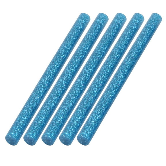 Unique Bargains 5 Pcs 100mmx7mm Shinning Blue Hot Melt Glue Adhesive Stick for Heating