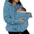 thumbnail image 5 of TAmten Women's 3 in 1 Pet Wearing Jacket, Thickened Fleece Winter Coat, Warm Full Zip Cat Carrier Hoodie Gift for Cat Owners|S, 5 of 9