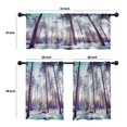 thumbnail image 4 of LALILO Kitchen Curtains and Valances Set of 3 36" Winter Window Treatment Tiers for Window Decor, 4 of 5