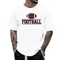 thumbnail image 1 of adviicd T-Shirt Homme Coton Manches Courtes Col Rond T-Shirts Graphiques Hauts Blanc,TG, 1 of 4