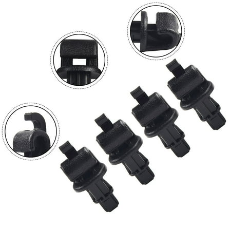 4 PCS Sun Shade Hook Clip Kit FOR Honda Odyssey 2005-2010 Sliding Door Black Plastic Accessories For Vehicles