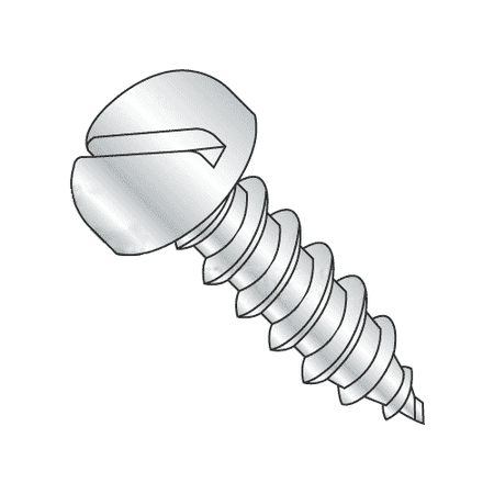 

#10 x 7/8 Type A Self-Tapping Screws / Slotted / Pan Head / Steel / Zinc Plating (Quantity: 100 pcs)