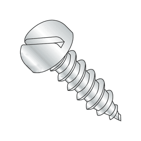 

#14-10 x 7/8 Type A Self-Tapping Screws / Slotted / Pan Head / Steel / Zinc Plating (Quantity: 1800 pcs)