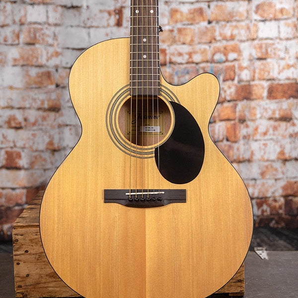 Jasmine S34C NEX Orchestra-Style Cutaway Acoustic Guitar - Natural w/ Hard Case