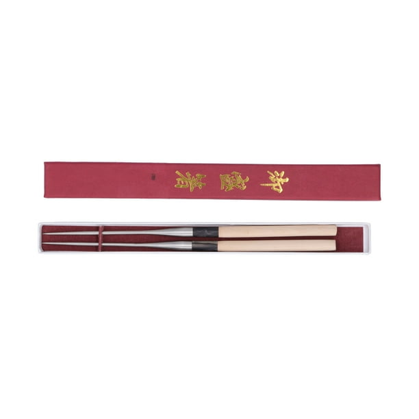 Palillos japoneses para sushi con mango de madera, utensilios de cocina, vajilla y servicio, 150 mm