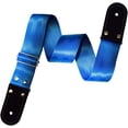 thumbnail image 1 of Correa para guitarra, Strap o Tahali para guitarra acústica, bajo eléctrico, guitarra eléctrica Kidam Cinturón seguridad nylon azul turquesa, 1 of 3