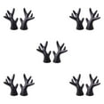 thumbnail image 3 of mmirethe 2pcs Easy To Install Antlers Sticker To Decorate Christmas Car Cute Waterproof black small 5Set, 3 of 6