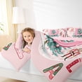 thumbnail image 4 of Homewish Girly Pink Letter D Full Size Comforter Sets, Kawaii Nutcracker Princess Bedding Comforter Set, Merry Christmas Reversible Bedding Sets, Breathable Home Decor, 3-Piece, 4 of 8