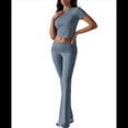 thumbnail image 1 of Pantalón de Traje de Corta, Corte Entallado, Color Liso, Gris y Azul, Talla XXS, 1 of 10