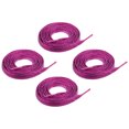 thumbnail image 1 of 2 pares de cordones planos brillantes, 43" cordones metálicos brillantes para zapatillas, botas, patines y zapatos para correr, rojo rosa, 1 of 7