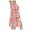 Pink, variant on IROINNID Women's new fashion casual high waist bohemian casual Ankle Elastic Waist Long Print Skirt