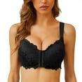 thumbnail image 1 of FallSweet Front Close Push Up Bra Wireless Lace Brassiere Multiway Full Coverage, 1 of 5