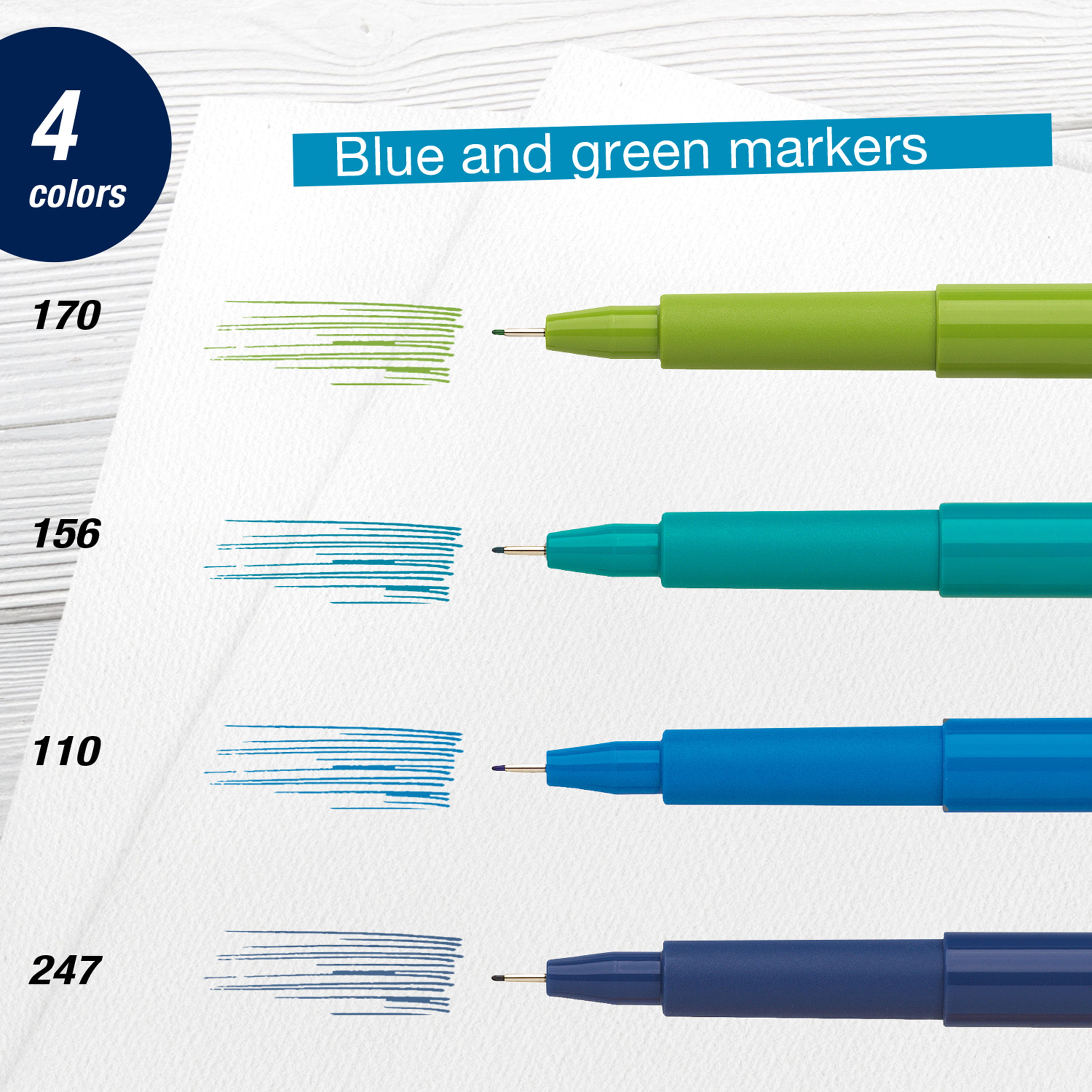 Faber-Castell Pitt Artist Pen® Lettering Set Blue- Adult Artists (Beginners  to Experts) 
