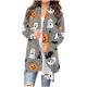 thumbnail image 2 of Cárdigan de manga larga con estampado de Halloween para mujer, chaqueta de poliéster, 2 of 6