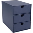 thumbnail image 3 of Bigso Ingrid 3-Drawer Fiberboard Desk Organizer Drawers | Dark Grey, 3 of 11
