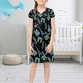 thumbnail image 2 of Youmylove Dresses For Girls Toddler Short Sleeved Crewneck Animal Print Summer Cool For 4 To 15 Years, 2 of 6