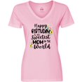thumbnail image 3 of Inktastic Happy Birthday to the Sweetest Mom in the World Women's V-Neck T-Shirt, 3 of 5
