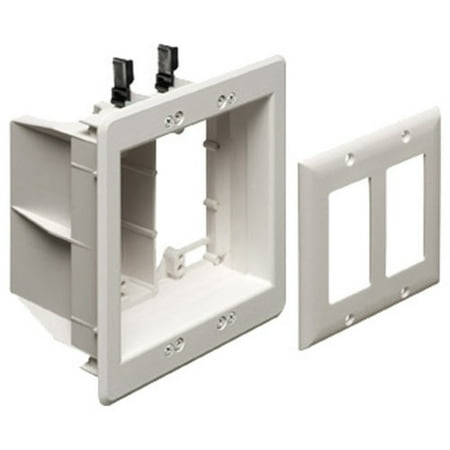 

Arlington Power/Low Voltage TV BOX Retrofit Kit 2-Gang White