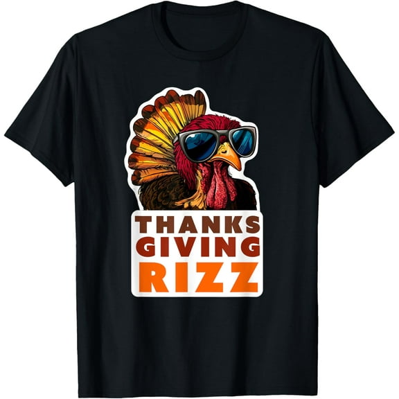 Funny Thanksgiving Rizz Cool Turkey Skibidi Awesome Fun T-Shirt TShirt