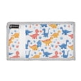 thumbnail image 2 of JIALIOU Nylon Trifold Card Wallet with ID Window Zipper Pocket for Men Women Teen Cartoon Dinosaur and Glass, 2 of 7