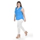 thumbnail image 2 of Blusa con detalle tipo cut out Roman Fashion /Tallas Extras, 205 (Azul claro) azul 40, 2 of 5