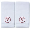 thumbnail image 2 of Monogrammed Hand Towels for Bathroom Kitchen Makeup | Personalized Gift for Wedding-Bridal | Classic Font Custom Luxury Turkish Towel | Spa Collection, Oversized, 16 X 30 Inch, Set of 2, 2 of 3